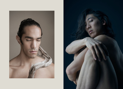 Portraits of dancer Miguel Angel Guzmán and choreographer Matthew Peacock