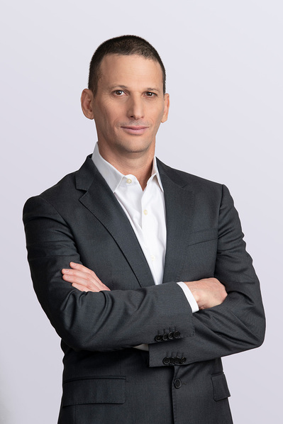 a corporate half body shot on a white background