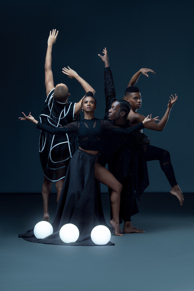Dancers of Ailey II with orbs