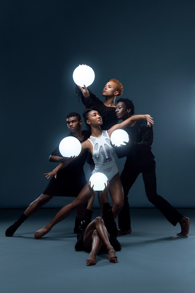 Dancers of Ailey II with orbs