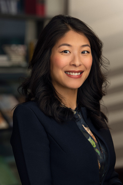 a corporate headshot in a natural environment background