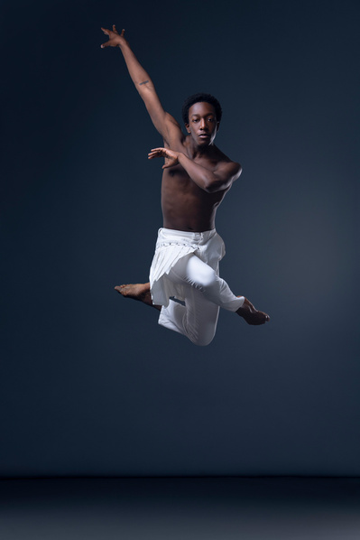 Dancer Amar Smalls jumping