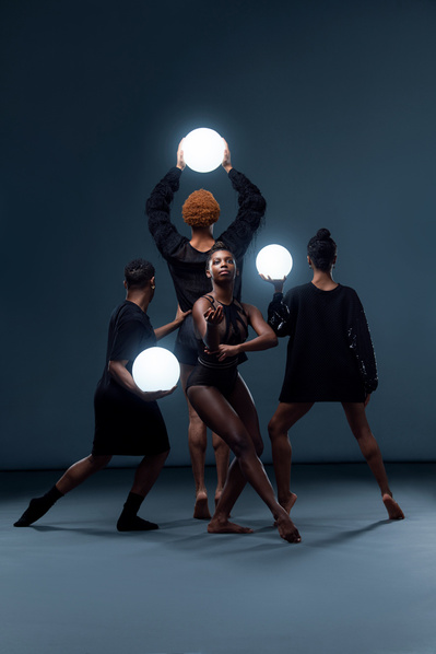 Dancers of Ailey II with orbs