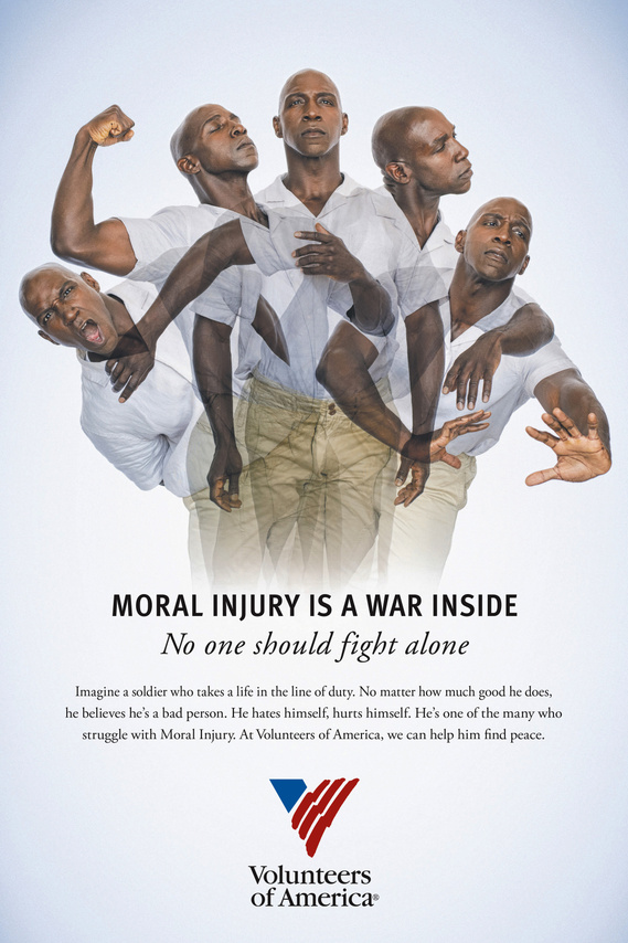 Alfie Parker jr in a multi-exposure at a Volunteers of America magazine ad