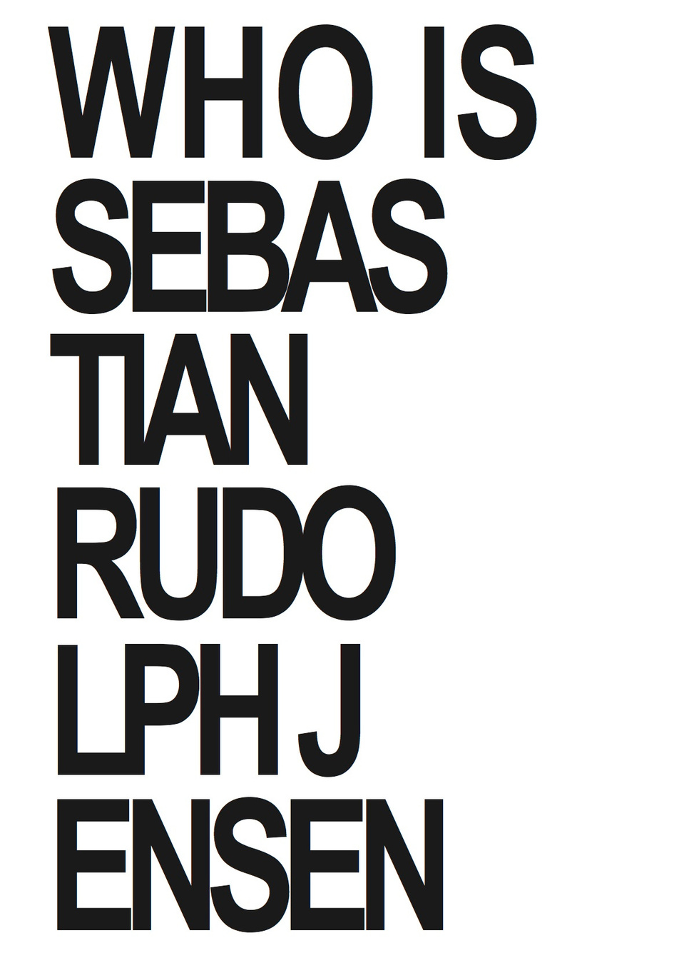 Sebastian Rudolph Jensen's Portfolio
