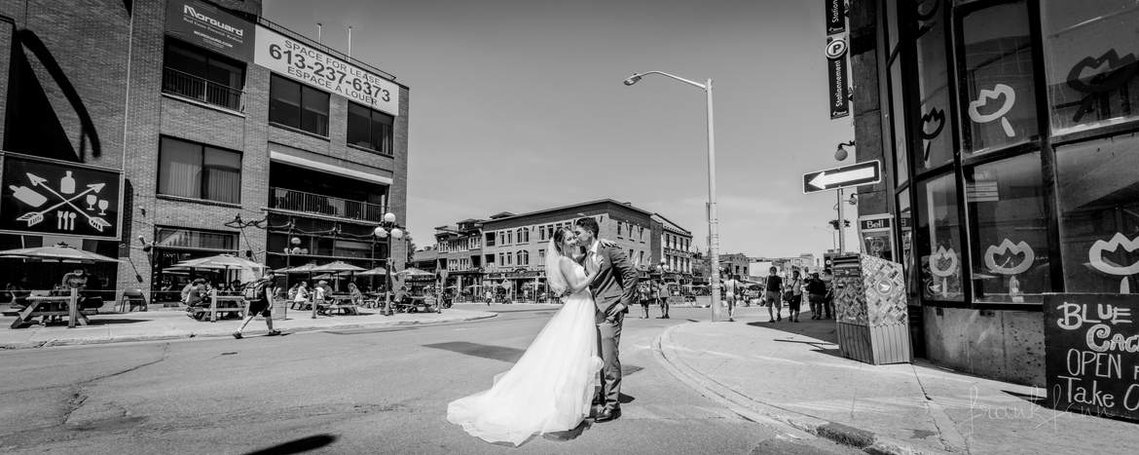 Wedding photography in Byward Market Ottawa