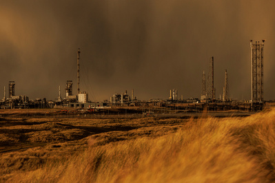 The St Fergus Gas Terminal, located on the northeast coast of Scotland, photographed for The New York Times by Edinburgh Photographer Robert Ormerod