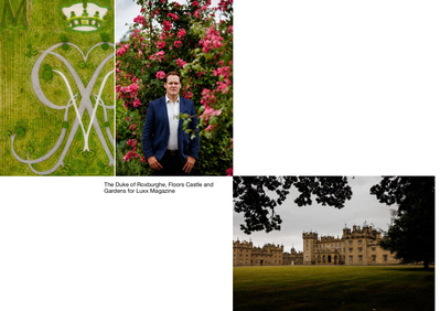 The Duke of Roxburghe, house and gardens photographed for The Times Luxx Magazine by Scottish Photographer Robert