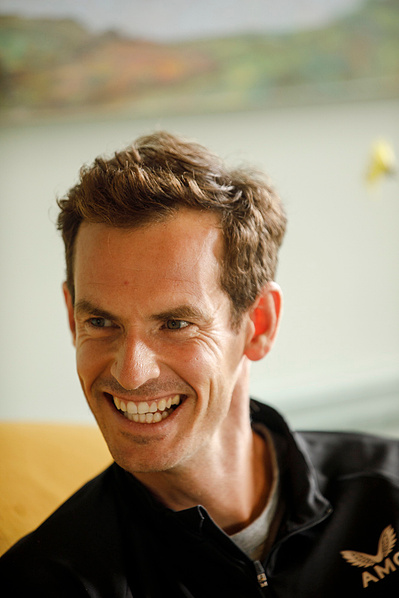 Scottish Tennis Player Andy Murray Photographer by Edinburgh portrait photographer Robert Ormerod for FT How to Spend It Magazine