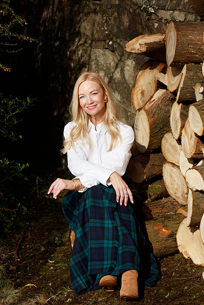 Writer and poet Donna Ashworth photographed by Scottish portrait photographer Robert Ormerod for Hello Magazine