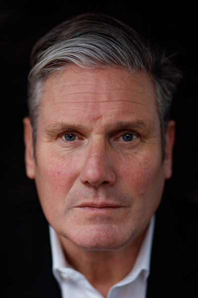 UK Prime Minister Keir Starmer photographed by scottish portrait photographer Robert Ormerod for The New Statesman