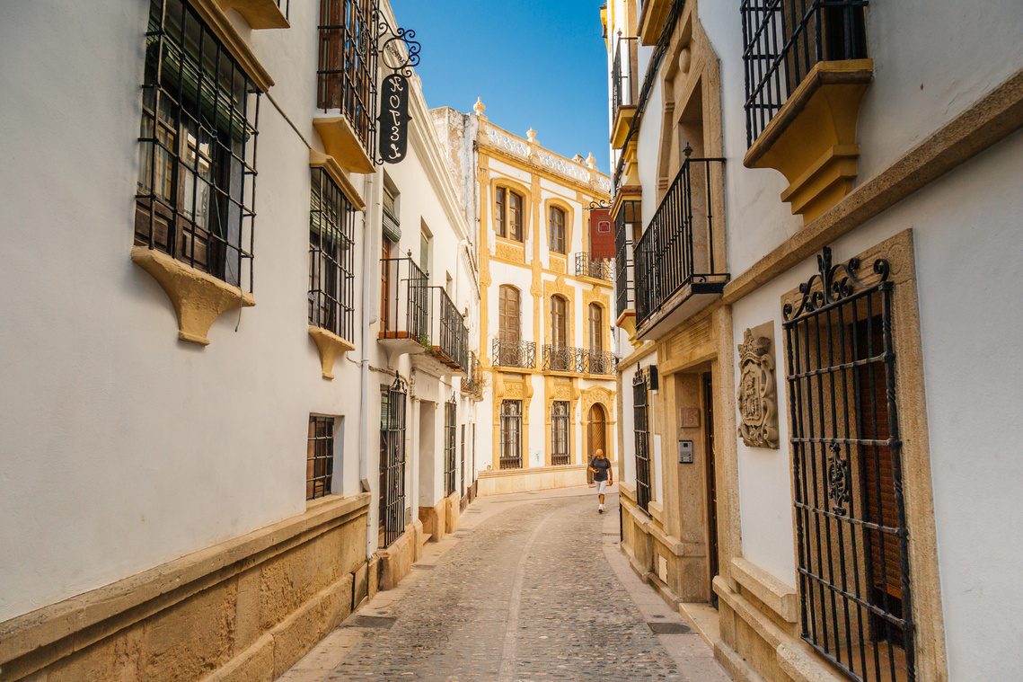 The alleyways and streets of Ronda, Spain