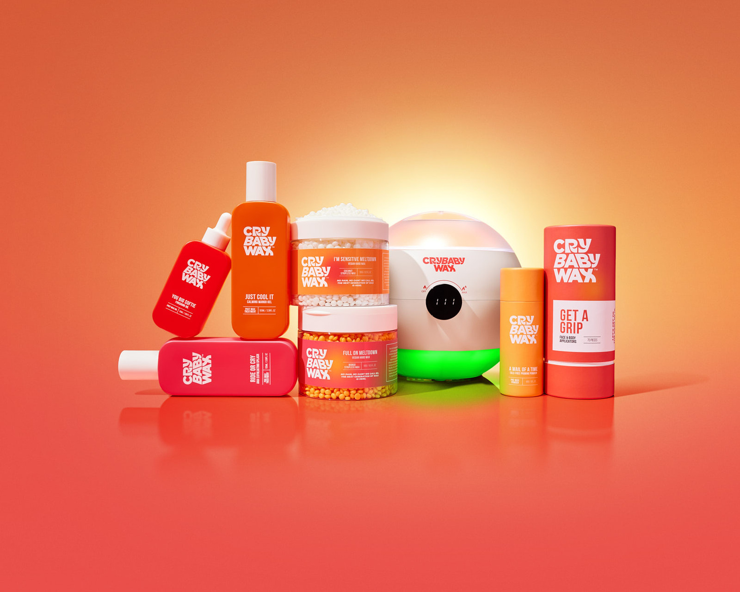Los Angeles Product Photographer - Alex Kapustin photographed Cry Baby Wax Skin Care photography. Social, commercial, and e-commerce product photography. LA best product photographer