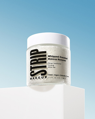 Los Angeles Product Photographer - Alex Kapustin photographed Strip Makeup skincare photography. Social, commercial, and e-commerce product photography. LA best product photographer