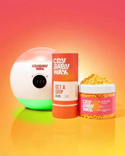 Los Angeles Product Photographer - Alex Kapustin photographed Cry Baby Wax Skin Care photography. Social, commercial, and e-commerce product photography. LA best product photographer