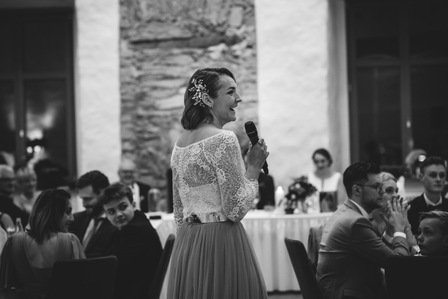 Hochzeitsfotos im Rittergut Störmede von dem Hochzeitsfotografen Florian Finke aus Paderborn - Rede