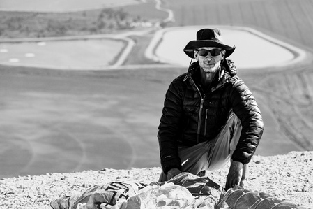 Walter - concepteur et pilote test, Mont Shaul (Israël), 2019