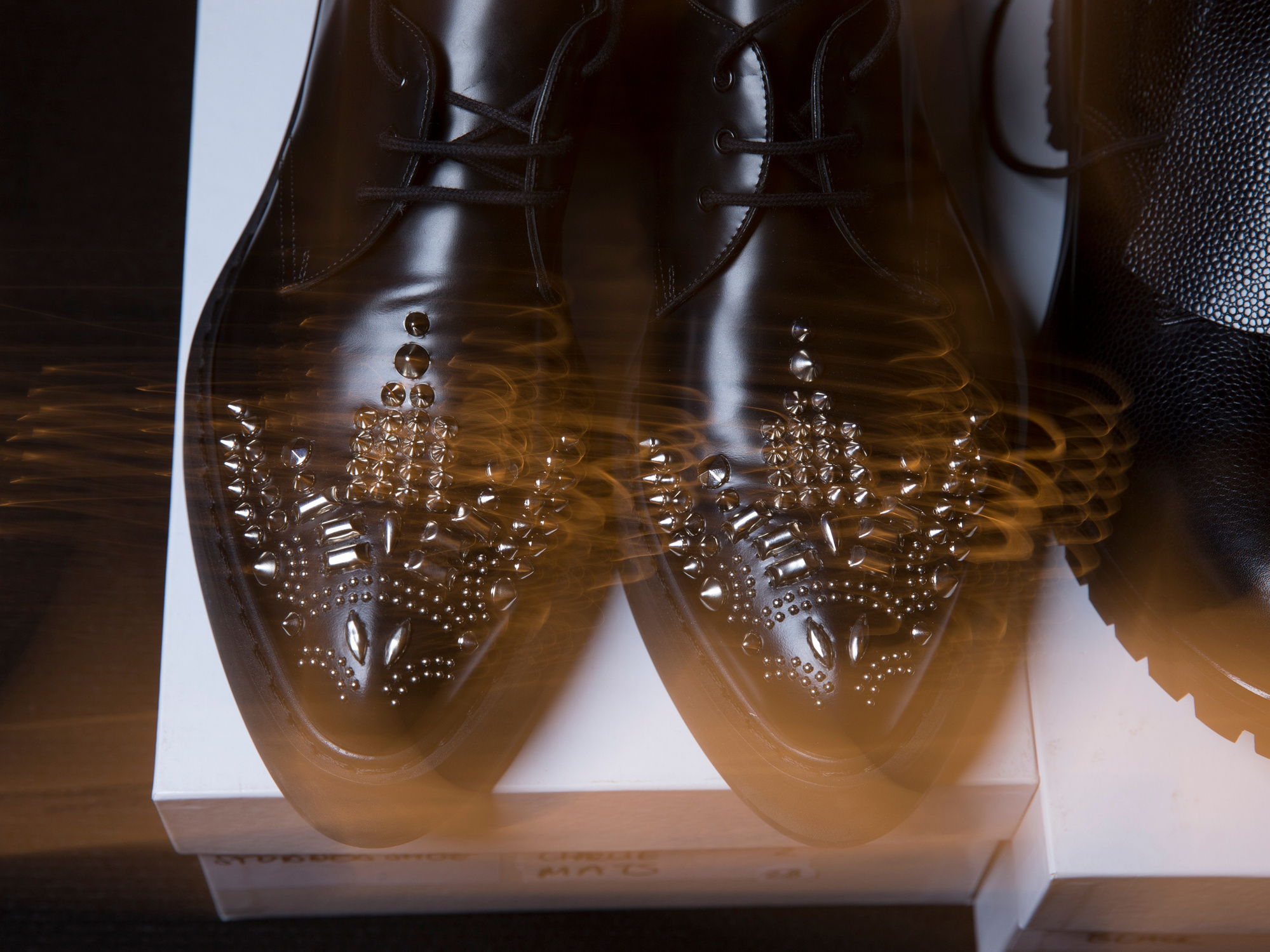 Studded creeper shoes by Ryan Lovering for Alexander McQueen mens runway Winter 2015