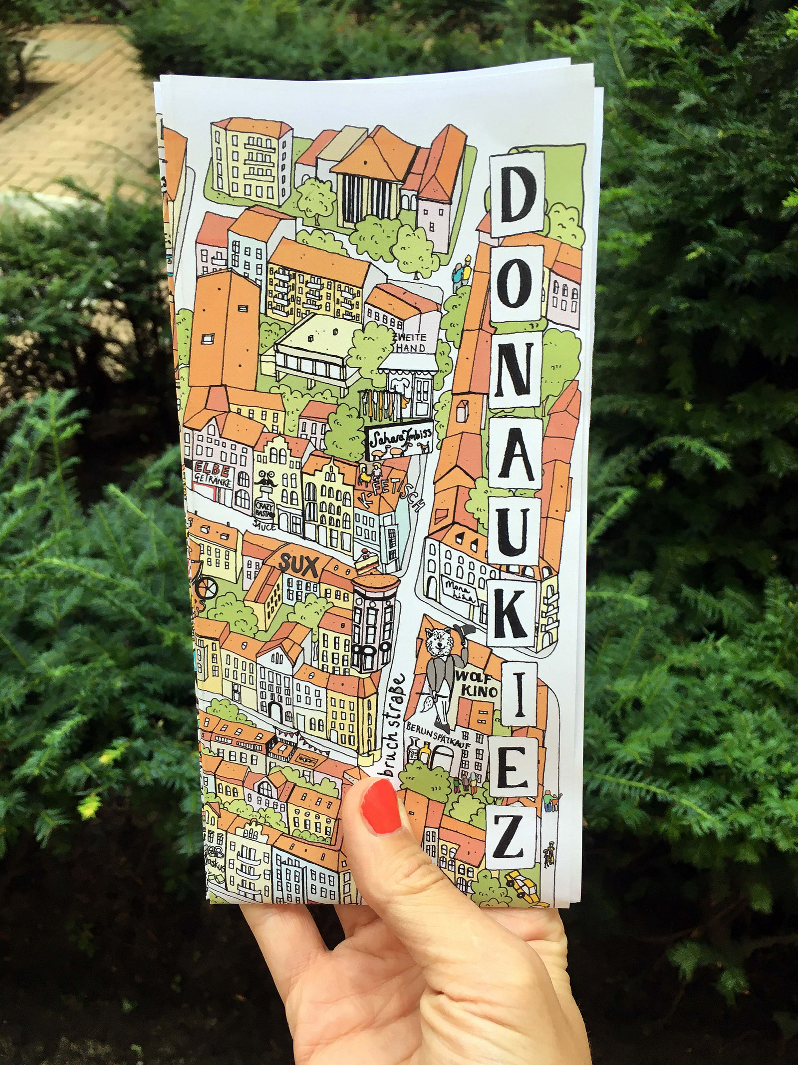 Donaukiez illustrated map