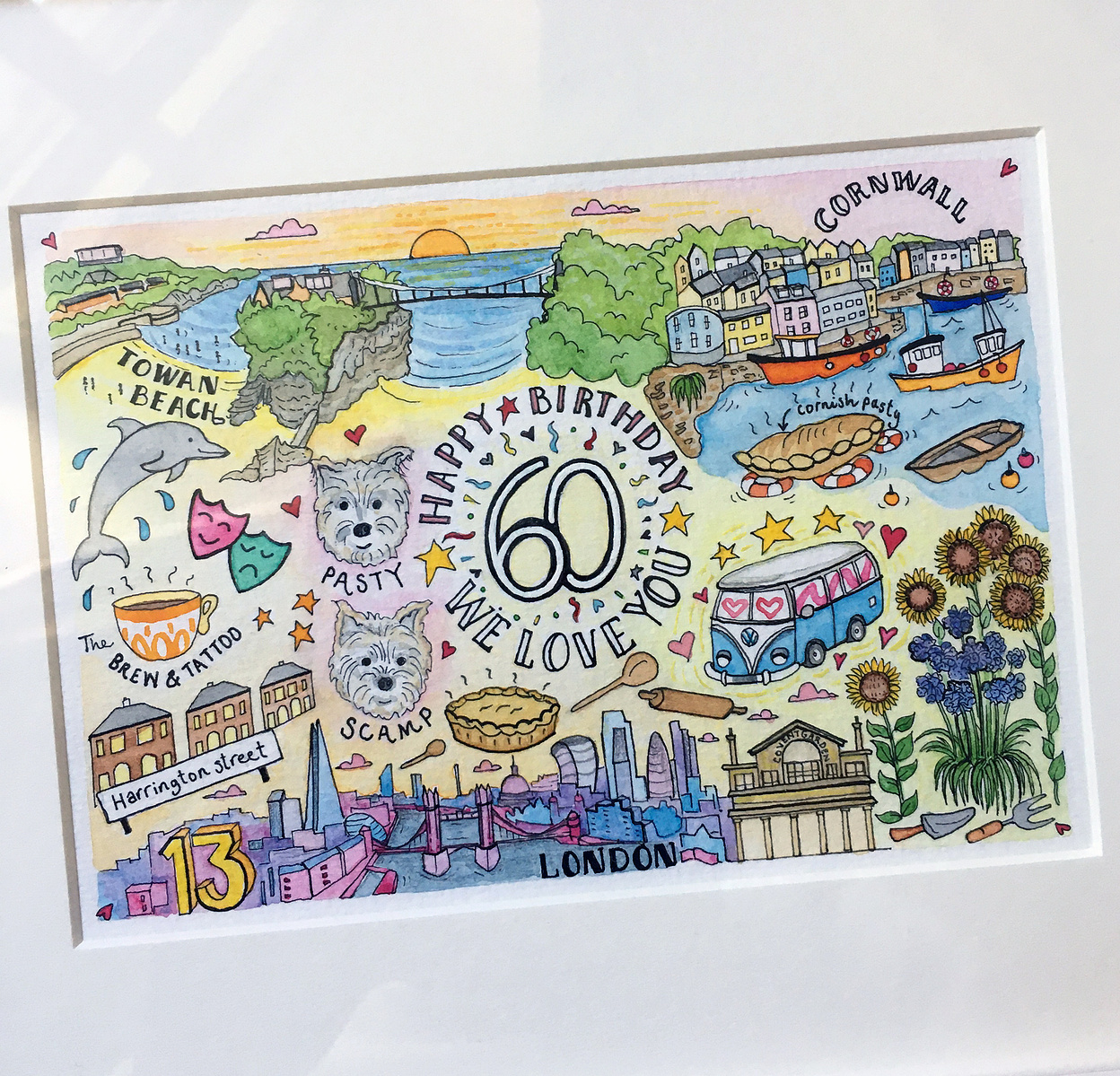 60th birthday personalised present