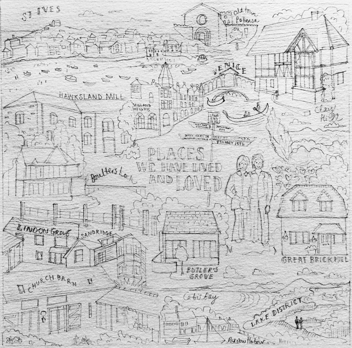 Personalised map gift