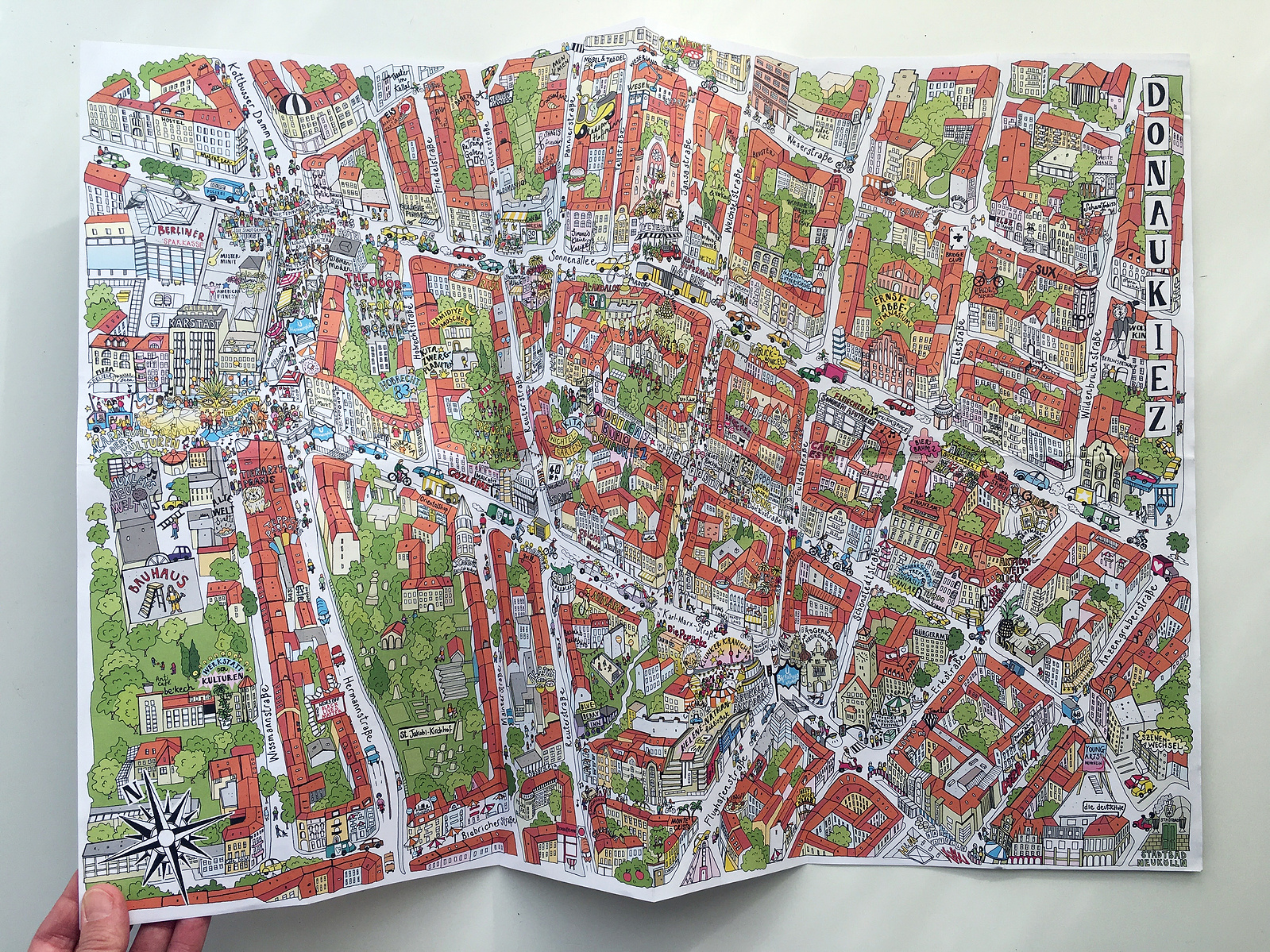 Neukölln illustrated map