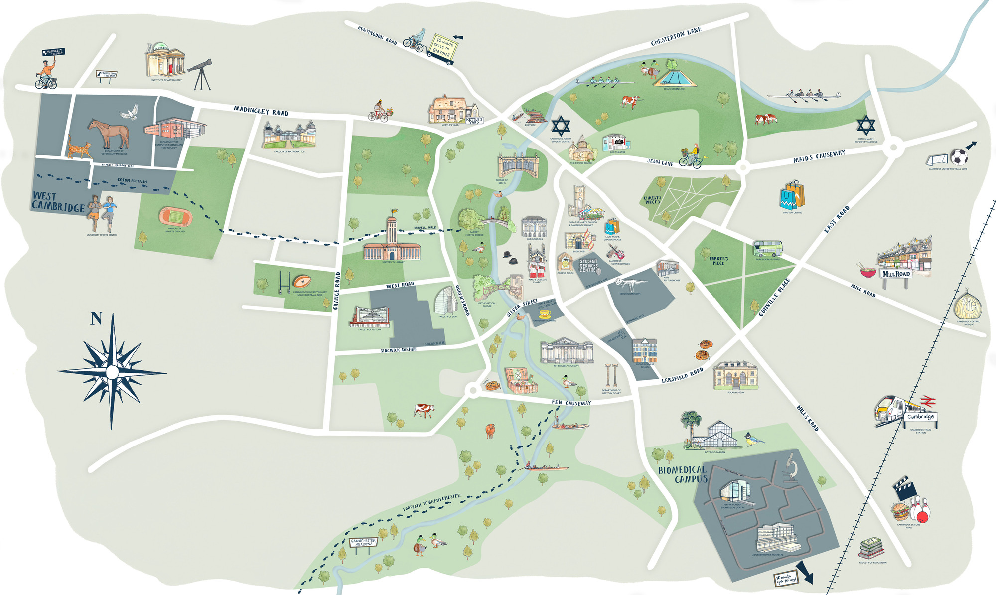 Custom illustrated map design