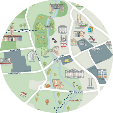 Illustrated Cambridge Campus Map