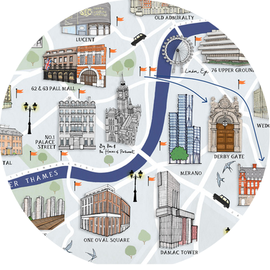 Illustrated London projects map