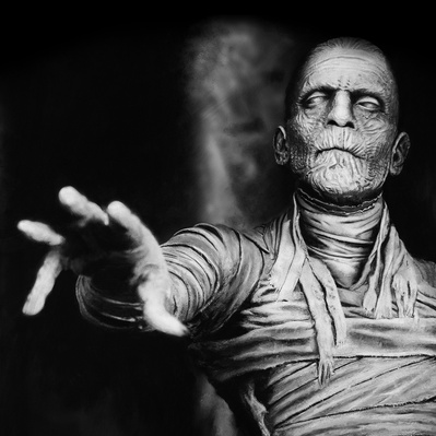 A portrait of The Mummy