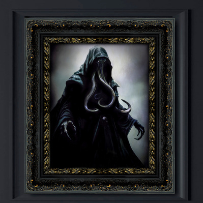 A Dungeons and Dragons Mind Flayer ready to strike