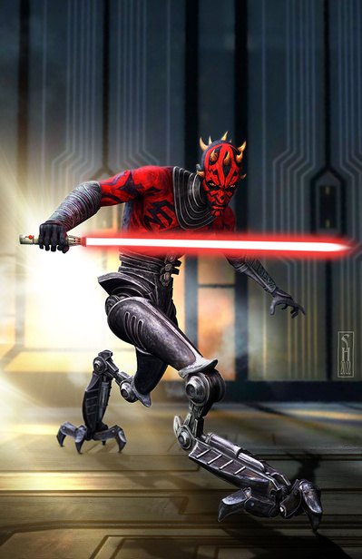 Star Wars character Darth Maul from the animated series The Clone Wars