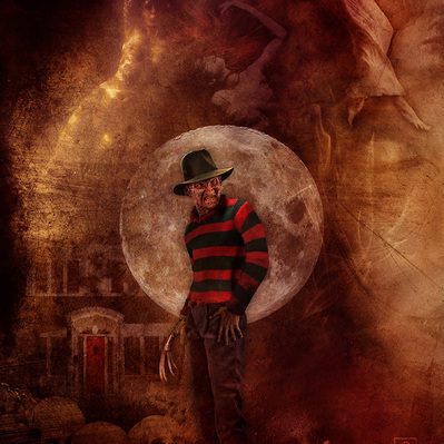 Fine art print of Freddy Kruger from Nightmare on Elm Street