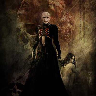 a fine art print of pinhead from Hellraiser