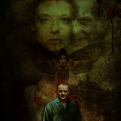 a fine art print of Hannibal Lector from Silence of the Lambs