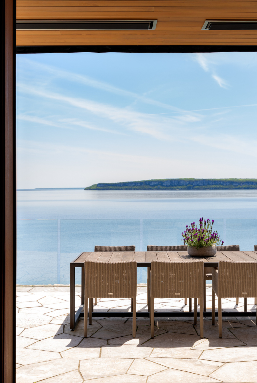 Muskoka Custom residence modern contemporary architecture in Tobermory Ontario Canada. Adrian Ozimek Canadian architectural and interior photographer captures the beauty of this luxury residence