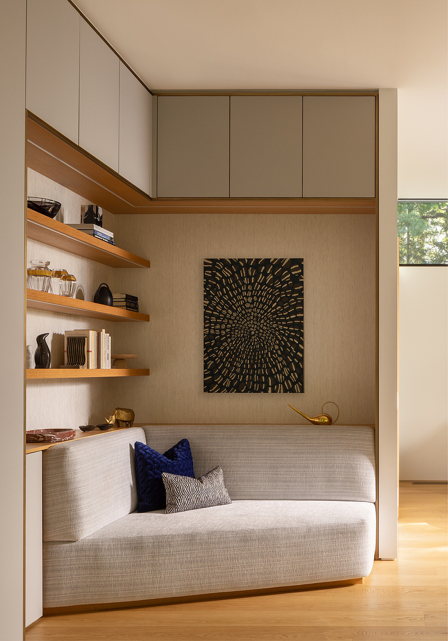 Toronto Custom Residence architecture photographer captures twilight soht of luxury home in Toronto designed by BA Collective architects based in LA California. Adrian Ozimek toronto architecture and interior design photographer Interior photograph living