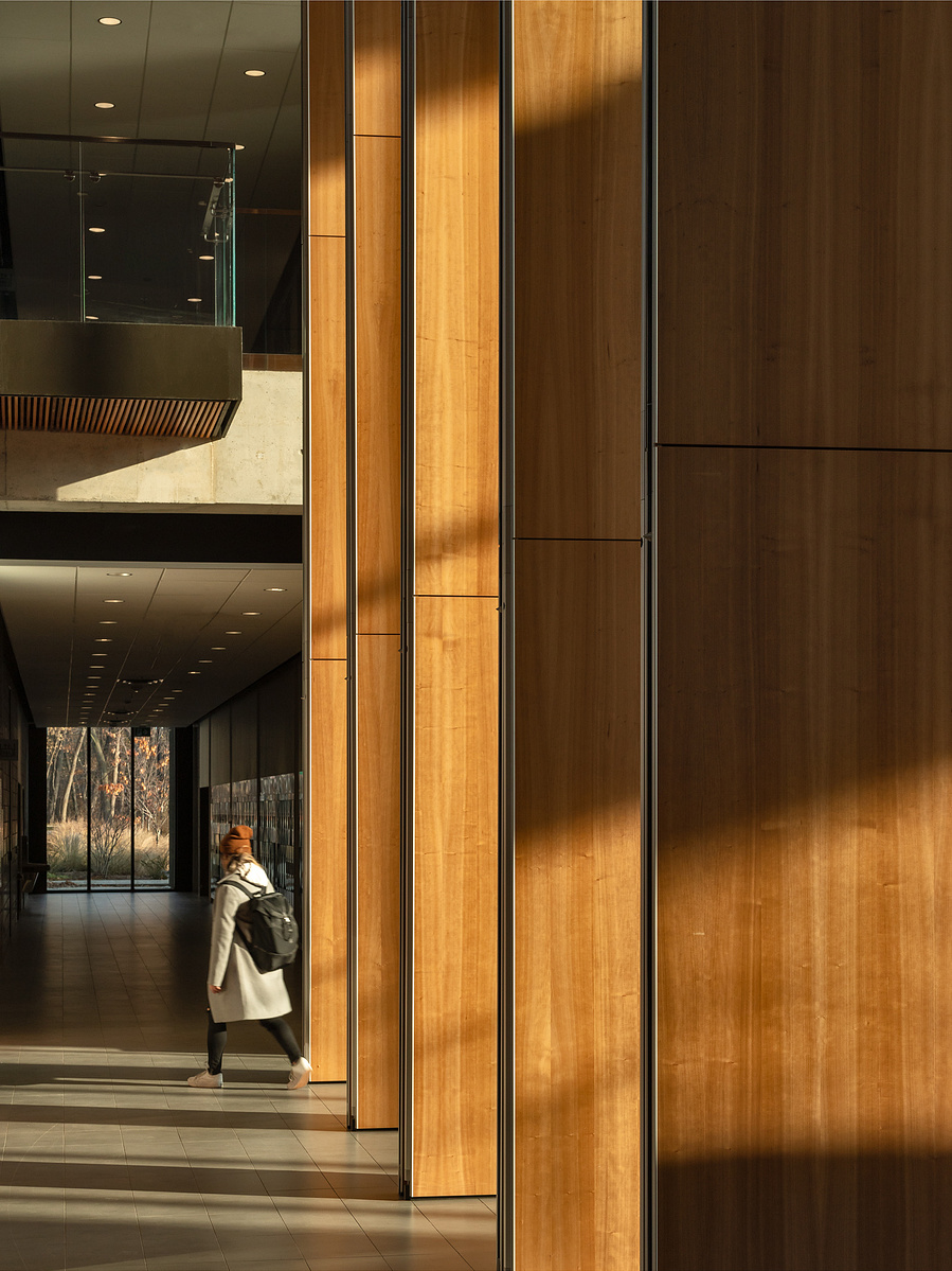Perkins and Will University of Toronto Mississauga Campus Building. Photographed by Adrian Ozimek, Canada Toronto architectural and Interiors photographer. Maanjiwe nendamowinan The building has a LEED Silver designation,Canadian architect photgorapher