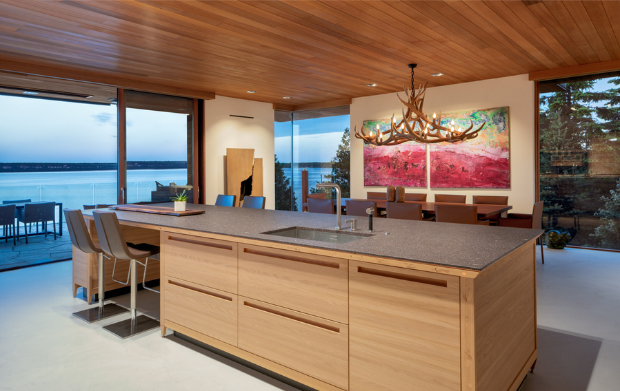 Muskoka Custom residence modern contemporary architecture in Tobermory Ontario Canada. Adrian Ozimek Canadian architectural and interior photographer captures the beauty of this luxury residence