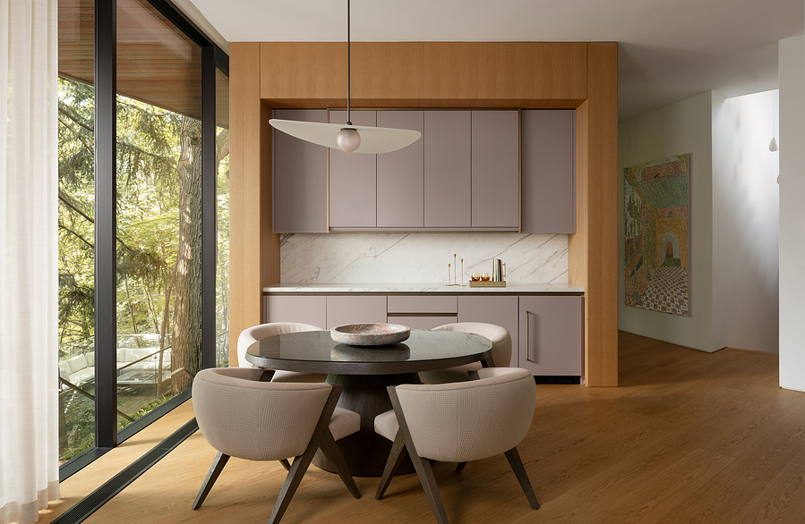 Toronto Custom Residence architecture photographer captures twilight soht of luxury home in Toronto designed by BA Collective architects based in LA California. Adrian Ozimek toronto architecture and interior design photographer Interior photograph living