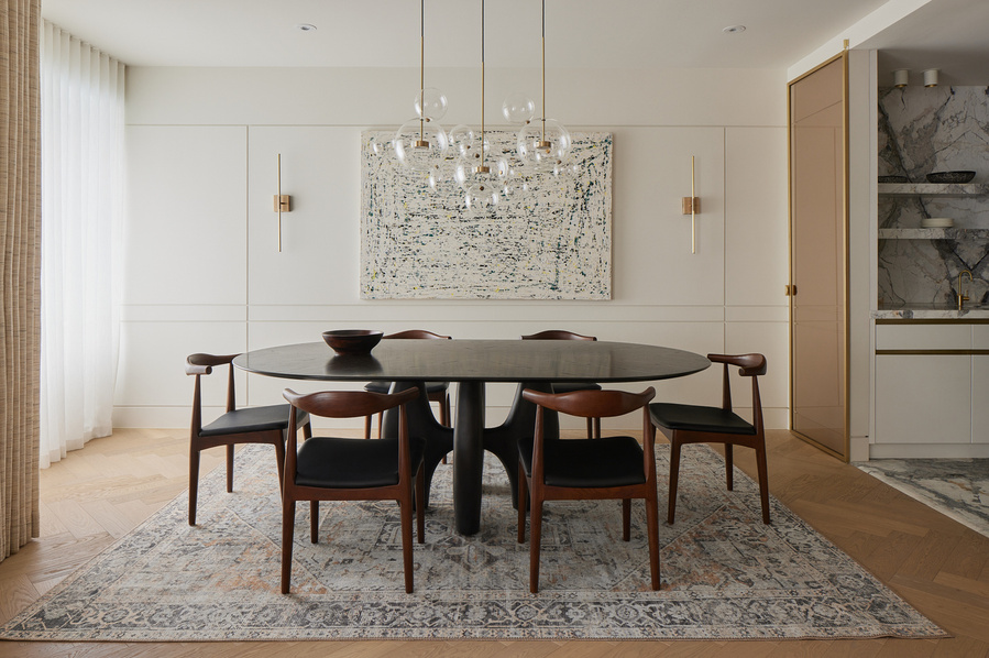 Toronto condo luxury fit out, interior design by Belgium based Studio P Architects. Photographed by Canadian Architectural photographer Adrian Ozimek. 