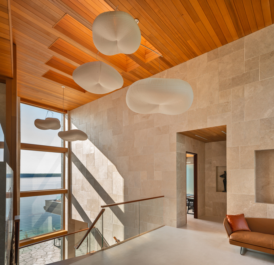 Muskoka Custom residence modern contemporary architecture in Tobermory Ontario Canada. Adrian Ozimek Canadian architectural and interior photographer captures the beauty of this luxury residence