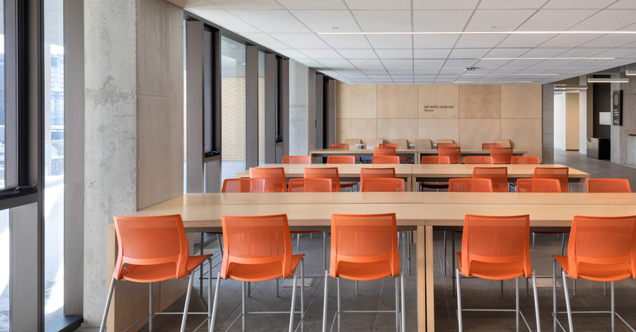 University of Toronto Myhal Centre. Architect: Montgomery Sisam Architects. Taken by Adrian Ozimek Toronto, Vancouver, Nova Scotia architectural and interiors photographer.  Interior staircase wood design