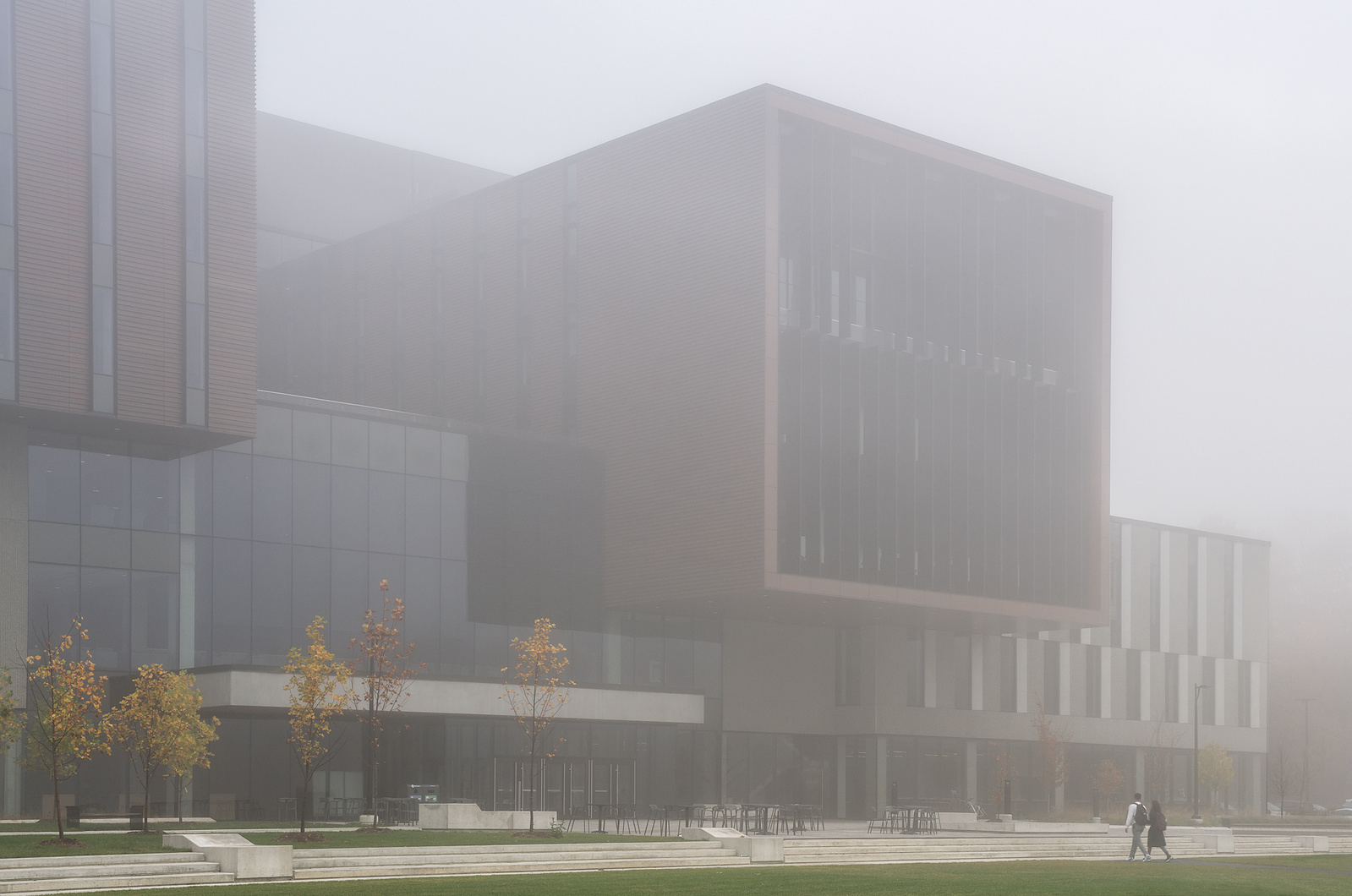 Perkins and Will University of Toronto Mississauga Campus Building. Photographed by Adrian Ozimek, Canada Toronto architectural and Interiors photographer. Maanjiwe nendamowinan The building has a LEED Silver designation,Canadian architect photgorapher ex