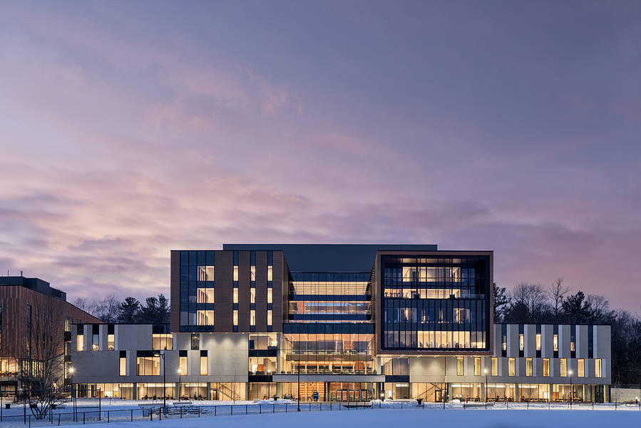 Perkins and Will University of Toronto Mississauga Campus Building. Photographed by Adrian Ozimek, Canada Toronto architectural and Interiors photographer. Maanjiwe nendamowinan The building has a LEED Silver designation,Canadian architect photgorapher