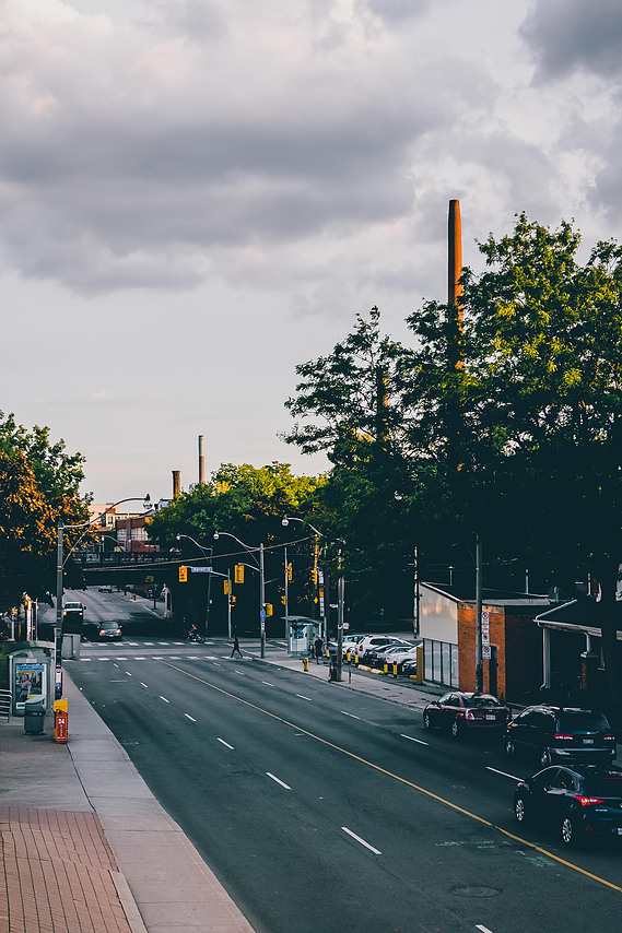 Urban exploration landscape in Toronto, Canada.