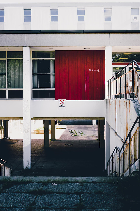 Urban exploration landscape in Toronto, Canada.