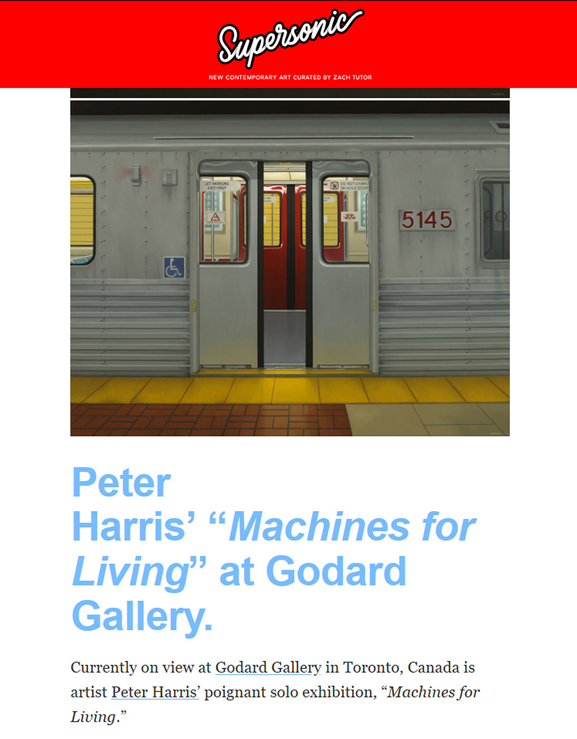 supersonic art, mira godard gallery, peter harris