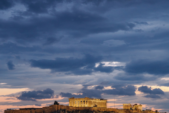 Sunrise at the Acropolis, Athens, Greece