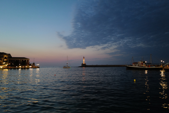 Evening color in Chania, Crete
